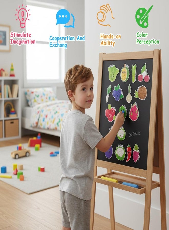 PATPAT® 43 PCS Cute Fruit Fridge Magnets, Magnetic Fruit Stickers Set, Spelling Learning Game for Children, Suitable for Preschoolers Aged 3-5 - Image 5